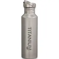 Vargo - Titan Wasserflasche - Drinkfles 650 ml, grijs/zwart