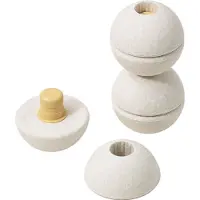 Modu Schaumstoffbälle - 3 st. - Sand Grey/Honey Yellow - - One Size - Motorik Tiere