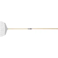 Polet bladhark kunststof 380 mm met essenhouten steel 1,5 m - 21 tanden