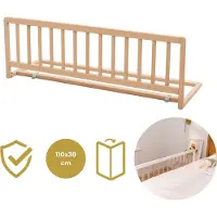 Geuther Houten Bedhekje - Bedrail - Lissi - Veiligheidshekje - 110x38cm - Esthetische kleur - Eco