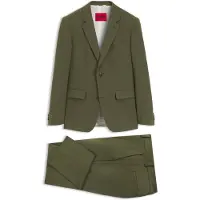 HUGO Tweedelig, slim-fit pak van een wolmix met stretch