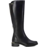 Carmela Dames Leren laarzen 162018 zwart (36), Leer, 3 tot 5 cm, Ritssluiting, Casual 16201801-NEGRO