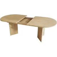 STILVORA Eettafel - Uitschuifbaar Met Afgeronde Hoeken - Voor 4 Tot 8 Personen In Eetkamer - MDF - Eikenkleur - 160 200x90 Cm