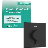 Hansgrohe Afbouwdeel Ecostat Comfort E Inbouwthermostaat Voor 1 Functie Mat Zwart