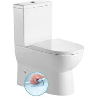 Boss & Wessing Bws jalta staand toilet rimless glans wit incl. Zitting pk/sk