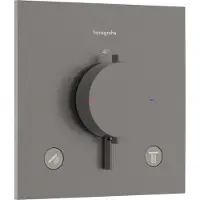 Hansgrohe Afbouwdeel Ecostat Comfort E Inbouwthermostaat Voor 2 Functies Brushed Black Chrome