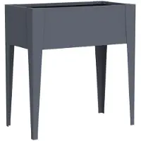 Westmann Vedura S, metalen balkonbak, antracietkleur