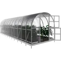 BAUMERA KLASIKA ARCH Tuinkas - 3 x 8 m (24 m²) - 6 mm Dikte - Kweekkas - Polycarbonaat afdekking