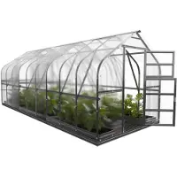 BAUMERA KLASIKA Standaard Tuinkas - 2,5 m x 6 m - 4mm Dikte - Kweekkas - Polycarbonaat afdekking - 3 Automatisch openende daken