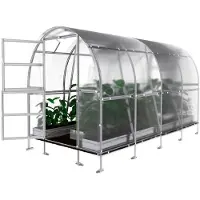 BAUMERA KLASIKA SLIM Tuinkas - 2 x 4 m (8 m²) - 4 mm Dikte - Kweekkas - Polycarbonaat afdekking