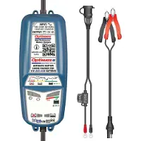 Optimate 5 Start/Stop 12 V 4 A automatische acculader en onderhoudslader voor AGM, GEL, EFB & STD accu’s met 7 stappen en redt je lader vanaf 0,5 V