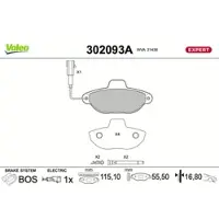 Valeo 302093A Remblokken