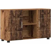 vidaXL Dressoir FLORIN 88,5 x 30,5 x 55,5 cm Oudhout Bewerkt hout