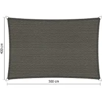 Shadow Comfort Rechthoek schaduwdoek 4,00x5,00 m Cool Grey
