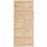 vidaXL Schuifdeur 80 x 2,5 x 208 cm Massief grenenhout Naturel