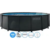Intex Ø 488 x 122 cm Ultra XTR Frame zwembad set - rond