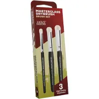 Army Painter , Masterclass Drybrush Set, 3 maten hobby-drybrushes, geitenhaar kwastenset: 15mm Mighty Drybrush, 12mm Moderate Drybrush, 7mm Miniature Drybrush voor tabletop roleplaying