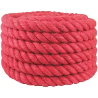 vidaXL Jute Touw Rood 100% Tossa jute