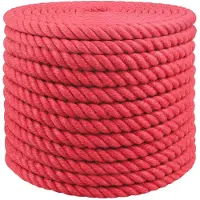 vidaXL Jute Touw Rood 100% Tossa jute