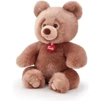 Trudi - Classic Knuffel Teddybeer Brando 27 cm - Handgemaakt in Italie - Hoge kwaliteit pluche knuffel - Knuffelbeer voor jongens en meisjes - Bruin - 24x27x18 cm maat M