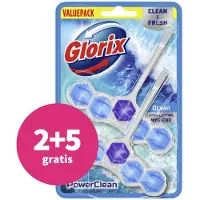 Glorix 2+5 Gratis: Toiletblok Power Clean Ocean 2 Stuks