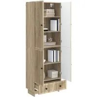 vidaXL Kast Set 2 st Sonoma Eiken Bewerkt hout