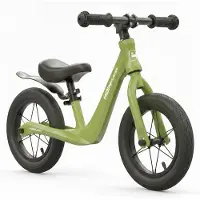 Nee Loopfiets 12 inch met Luchtbanden - Kinderfiets voor Jongens en Meisjes - Vanaf 2 jaar - Inclusief fietspomp - Buitenspeelgoed - Verstelbaar zadel - Lichtgewicht Magnesium (3,1 kg) - Groen