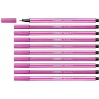 Stabilo Pen 68 - Premium Viltstift - Neon Roze - Doos 10 stuks