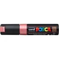 Posca acrylmarker - beitelpunt PC-8K - 8 mm - metallic rood
