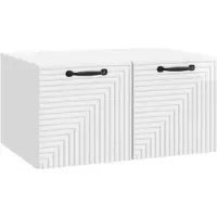 vidaXL Wandmontage TV-kast Hoogglans Wit 59,5 x 41 x 30 cm