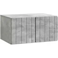 vidaXL Wandmontage TV-kast 59,5 x 41 x 30 cm Betongrijs Bewerkt hout