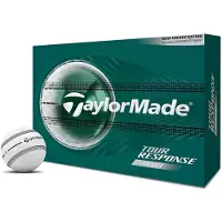 TaylorMade Tour Response Stripe Golfballen 2026 - Wit - 12 Stuks
