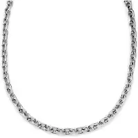 Lucleon New Classics | Zilverkleurige roestvrijstalen O-linkketting met toggle-sluiting