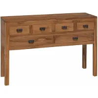 vidaXL Dressoir Naturel 110 x 35 x 75,5 cm Massief Teakhout