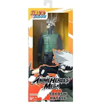 Bandai - Anime Heroes - Naruto Shippuden - Kakashi Hatake Mega Anime Heroes Figuur 30 cm - Grote Kakashi Actiefiguur - Manga Figuur - Officieel Gelicenseerd - Speelgoed voor Kinderen 4+ - 38153