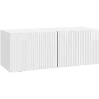 vidaXL Wandmontage TV-kast Hoogglans Wit 78,5 x 31 x 30 cm
