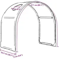 vidaXL Bedtunnel voor kinderbedden 2 pcs Rood Polyester