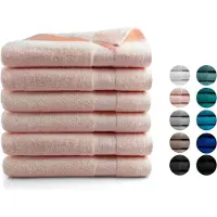 DoubleDry Xl handdoeken 70 x 140 set van 6 hotel kwaliteit 500 g/m2 6x