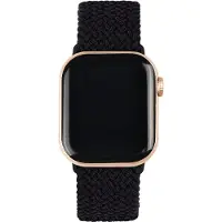IDEAL OF SWEDEN Soft Braid Watch Band voor de Apple Watch | 44/45/46/49 mm - Iconic Black