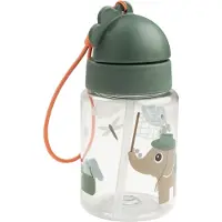 Done by Deer - Straw Bottle - Green - 280 ml