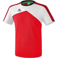 Erima Premium One 2.0 T-Shirt Kind Rood-Wit-Zwart Maat 164