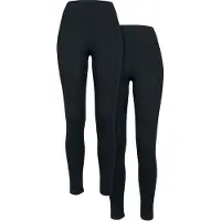 Urban Classics Legging - Pre-Pack Ladies Jersey Leggings 2-Pack - XS tot 5XL - voor Vrouwen - zwart - Maat M