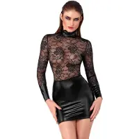 Noir. Noir Jurk Collar S