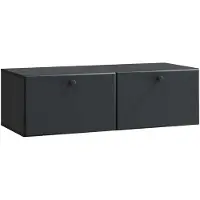 vidaXL Wandmontage TV-kast 98 x 41 x 30 cm Zwart Bewerkt hout