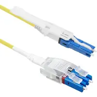 ACT RL1101 Glasvezel Patchkabel | Singlemode 9/125 OS2 Polarity Twist uniboot duplex | CS - LC connectoren | 1 meter