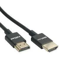 Roline HDMI kabel | Slimline | HDMI2.1 (8K 60Hz + HDR) | zwart | 2 meter