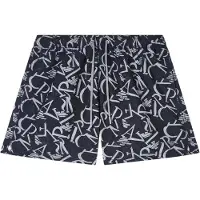 Emporio Armani Heren Allover zwempak zwart (M), Strandkleding, Polyester EM000583_AF20440