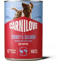 Carnilove 6x400 gr can puppy salmon / turkey hondenvoer