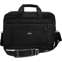 Solier SM02 Lindis - Laptoptas - Voor laptop 15,6 inch - Afneembare schouderriem - Zwart
