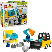 LEGO DUPLO Mijn Stad Bouwvoertuigen 3-in-1 10475